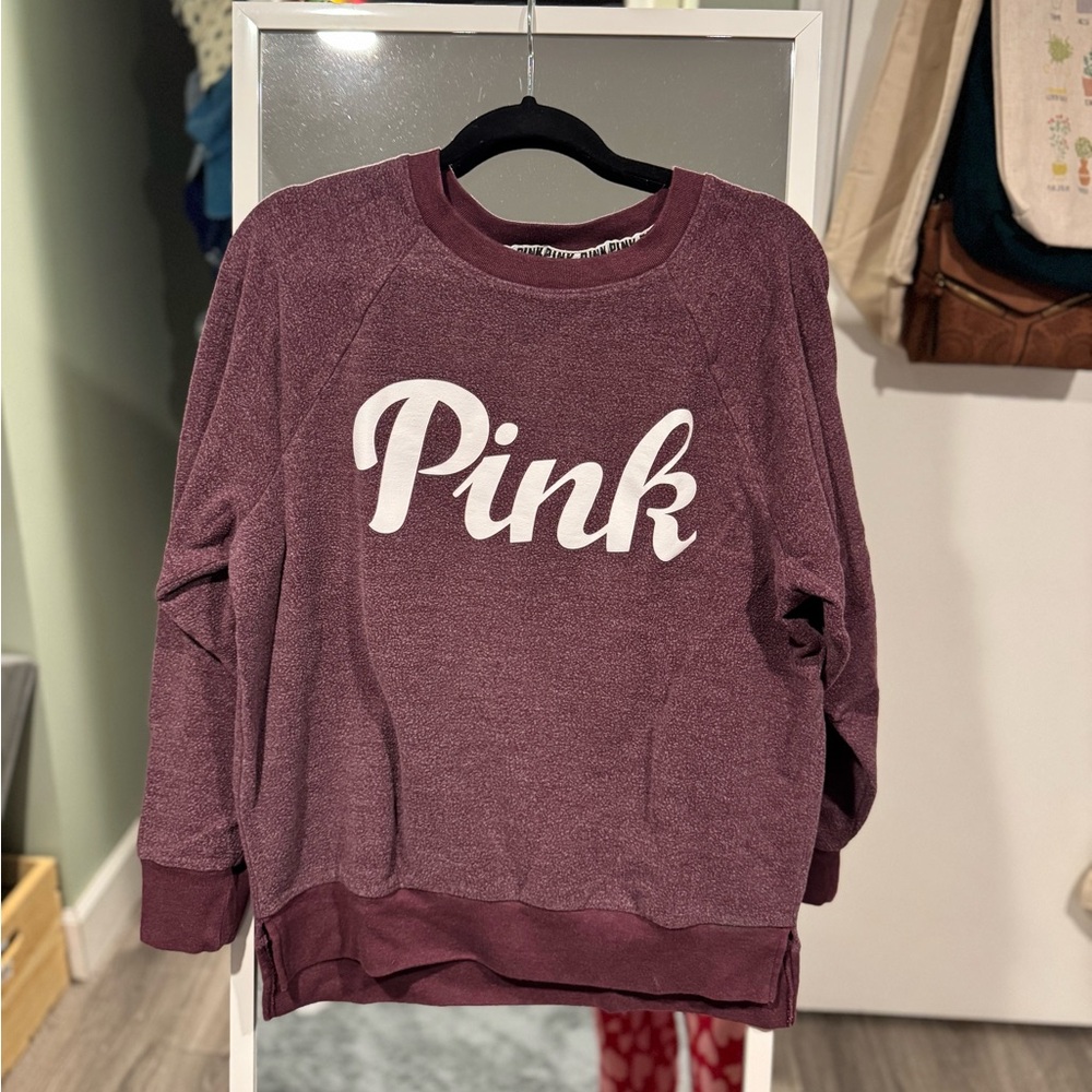 Victoria's Secret Pink Burgundy Sweatshirt
